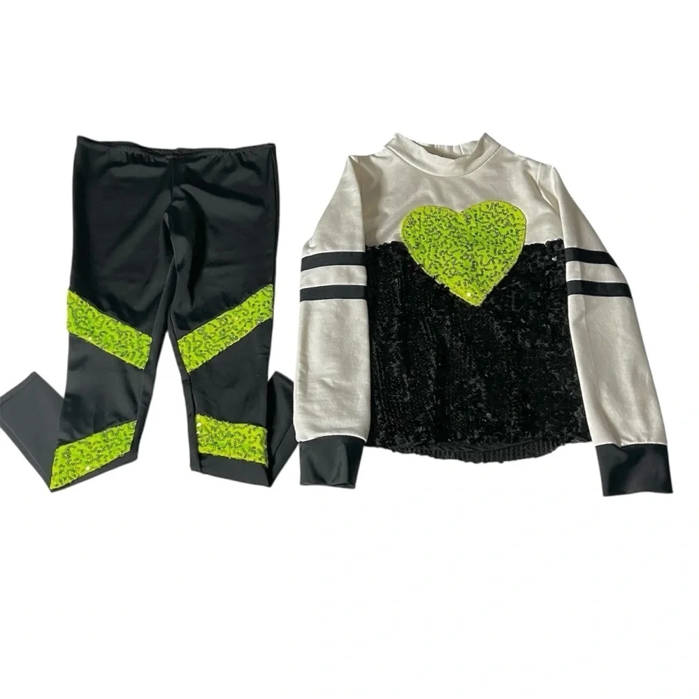 Weissman Sequin Dance Costume Outfit. Size XS Child